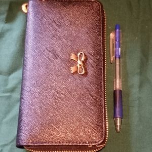 Small black clutch or wallet